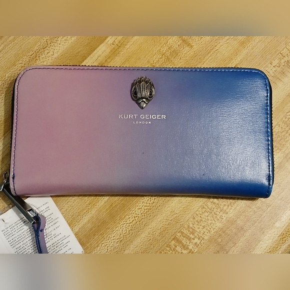 Kurt Geiger NWT Ombre Long Zip Wallet - Picture 1 of 10